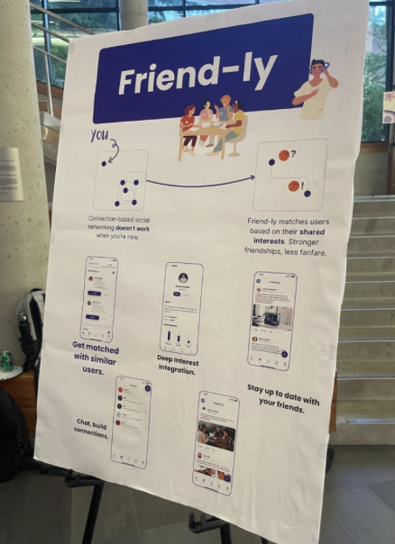 Friend-ly project presentation poster