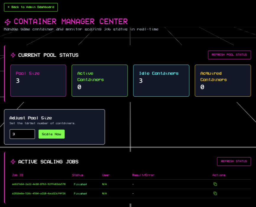 Husky Hold'em container manager screenshot